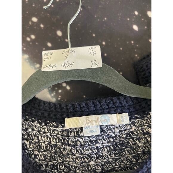 Boden Women's Cardigan Sweater Size US 4 Navy Blue Knit Cotton Knit - Picture 3 of 6